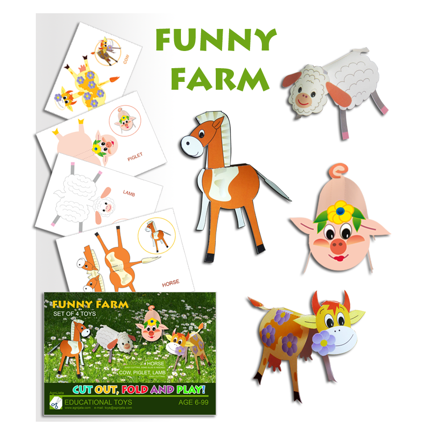 Agnijata Educational Toys - Funny Farm Craft Set