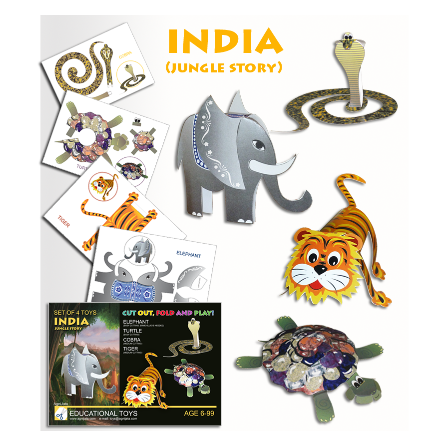 Agnijata Educational Toys - Jungle Story Craft Set